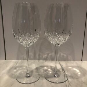 Waterford Lismore Essence Crystal Wine Goblets